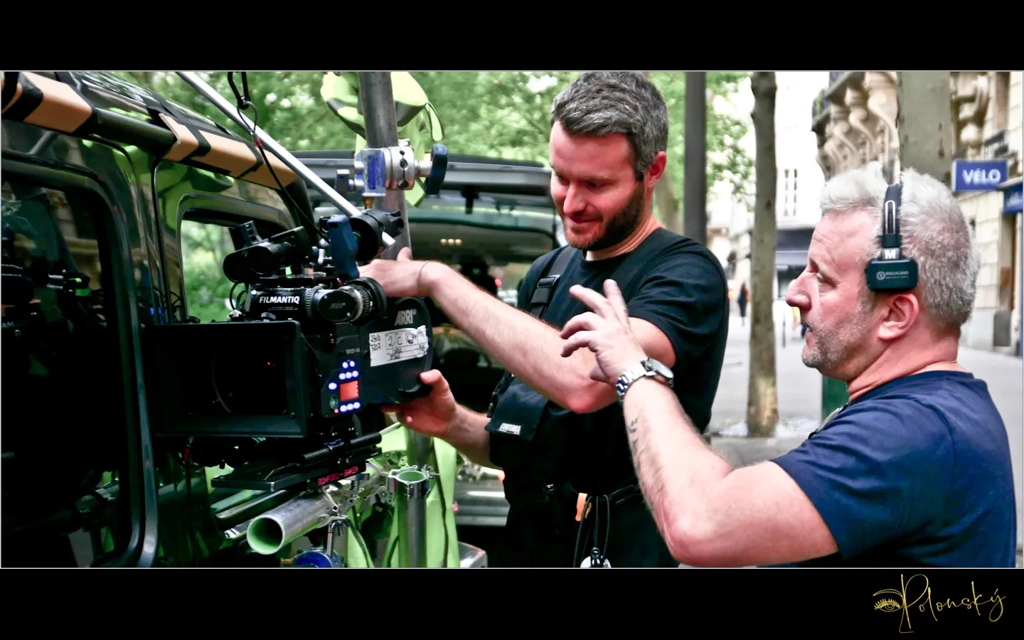 Dreh auf offener Straße — Kino-Filmtechnik außen