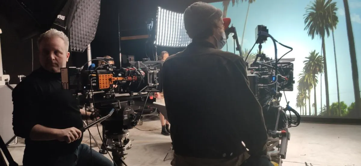Coulisses publicite Hermes en plateau studio