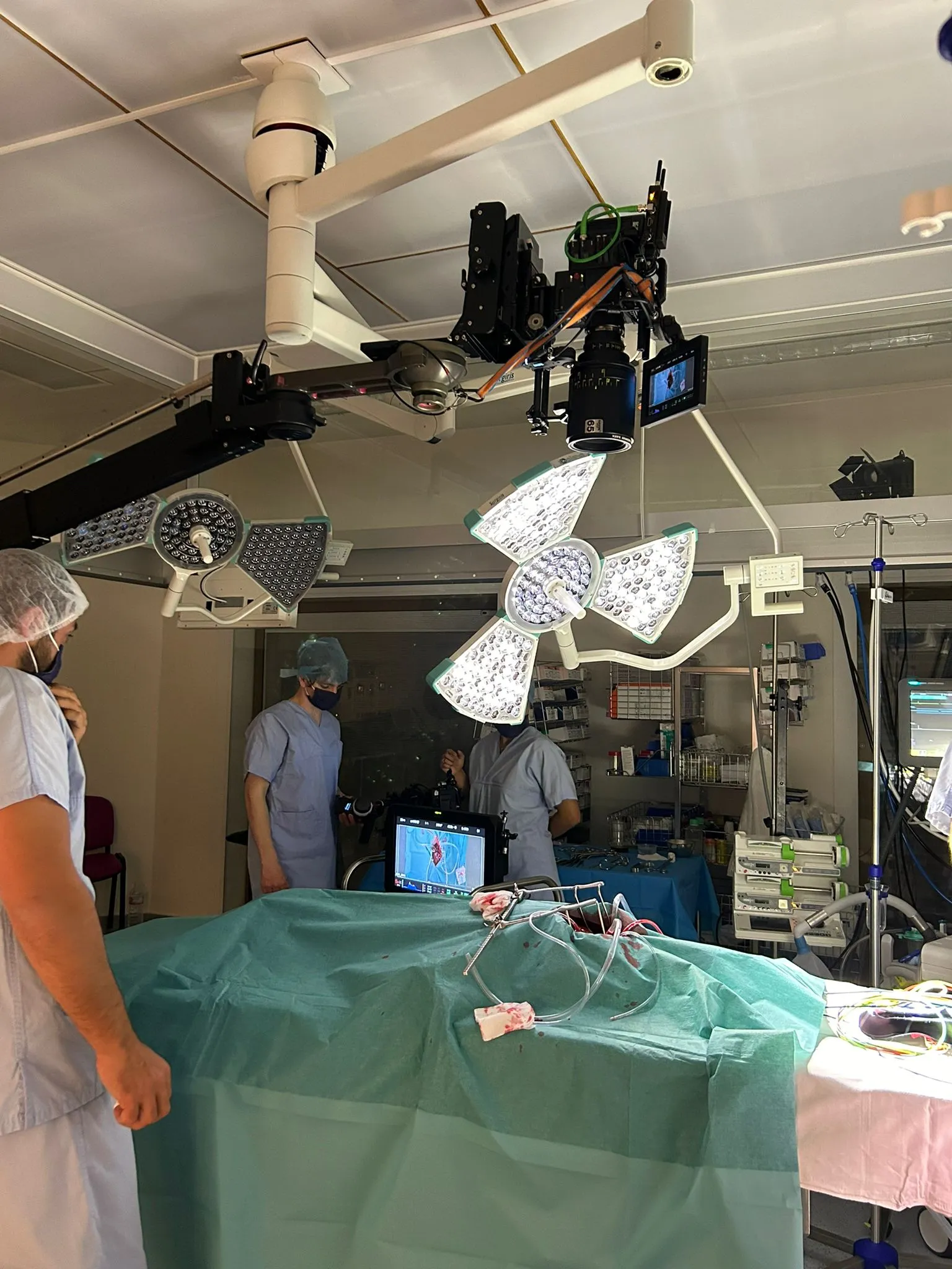 Chirurgische Szene — angepasste Filmtechnik